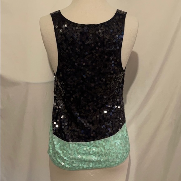 J crew blue navy color block sequence tank top size small - Picture 3 of 4
